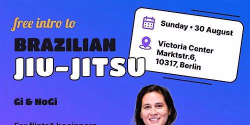 Free Intro to Brazilian Jiu-Jitsu (FLINTA Beginners) + Open Mat