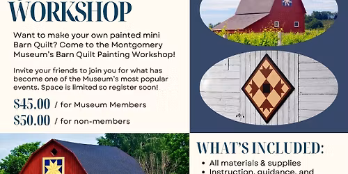 Mini Barn Quilt Painting Workshop