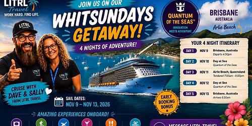 \ud83c\udfdd\ufe0f Join Us Onboard Quantum of the Seas \ud83d\udcc5 9\u201313 November 2026 \ud83d\udccd Airlie Beach Cruise