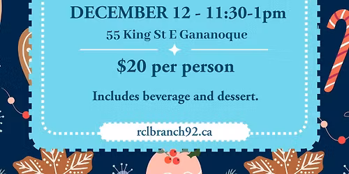 Ladies Auxiliary Community Christmas Dinner 