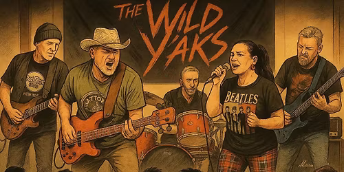 Live Music. WILD YAKS. Sunday 23 November. Free Entry!
