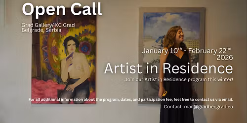 Open call! - Artist in residence program at KC Grad