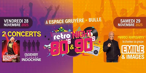 Retro Night - samedi 29 novembre