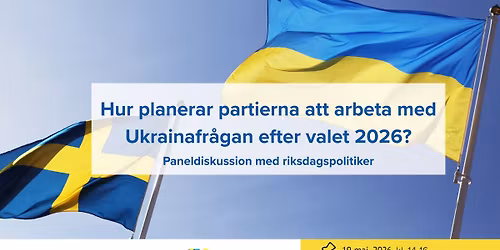 Hur planerar partierna att arbeta med Ukrainafr\u00e5gan efter valet 2026?
