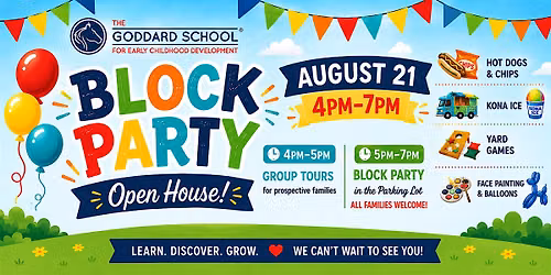 Block Party & Open House Goddard Centennial School