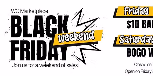 BLACK FRIDAY SALES WEEKEND