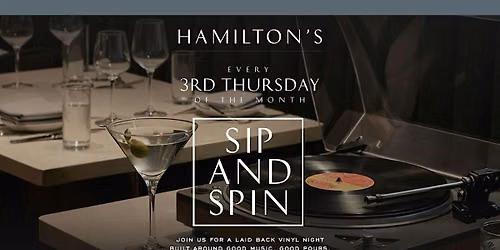 Sip & Spin Vinyl Night at Hamilton's