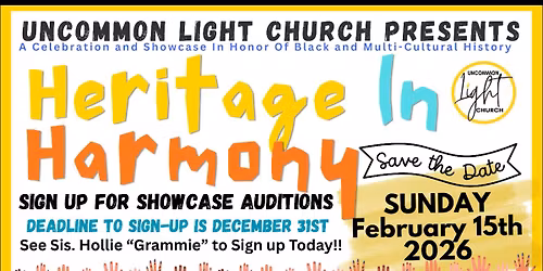 Save the Date: Heritage in Harmony