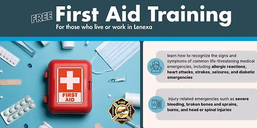 Free First Aid Training (for those who live or work in Lenexa)