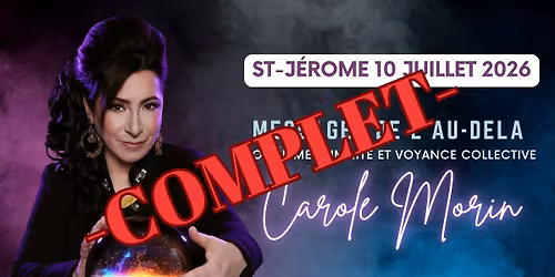 COMPLET - (ST-J\u00c9R\u00d4ME) : Soir\u00e9e de M\u00e9diumnit\u00e9 & Voyance Collective