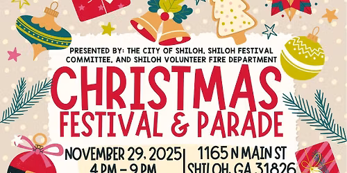 Shiloh’s Annual Christmas Festival & Parade 