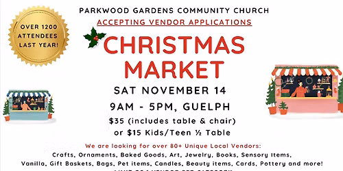 Parkwood Gardens Community Church Christmas Market