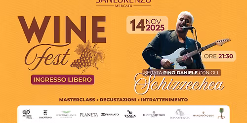 Ven. 14 Novembre | WINE FEST | Musica Live con gli Schizzechea