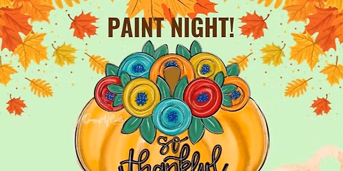 "Thankful" Door Hanger Paint Night 