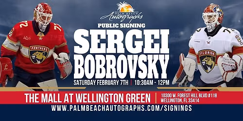 SERGEI BOBROVSKY - Public Signing at the Wellington Store!