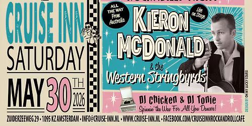 From down under Kieron McDonald backed up by The Western Stringbyrds and more TBC!