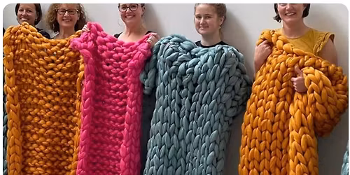 Arm Knitted Blanket