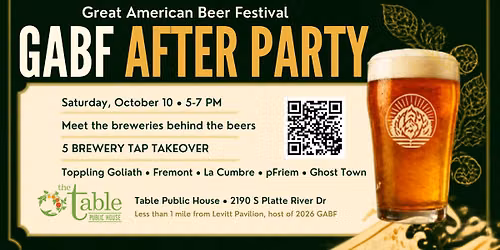 GABF After Party at Table Public House!