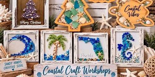 Fall Beach Glass Signs & Frames Craft Workshop at Bubba's Roadhouse & Saloon in Cape Coral