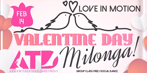Valentine\u2019s Day Milonga at ATD Dance Studio-Lesson & Dance