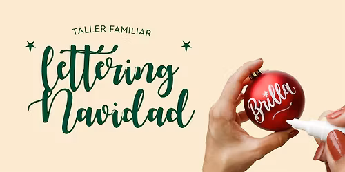 Taller FAMILIAR de Lettering \u00a1DECORAMOS LA NAVIDAD!