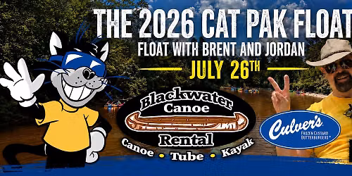 The 2026 Cat Pak Float on the Blackwater River