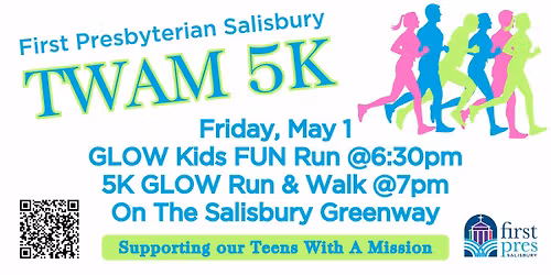 Teens With A Mission 5K and Half Mile Fun Run  - Glow Run