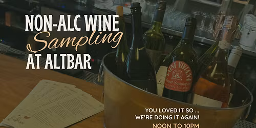 Non-Alcoholic Wine Sampling at AltBar
