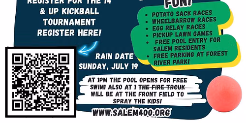 Salem 400+ Family Field Day