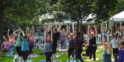 Yoga Session at Missouri Botanical Garden's Green Living Festival