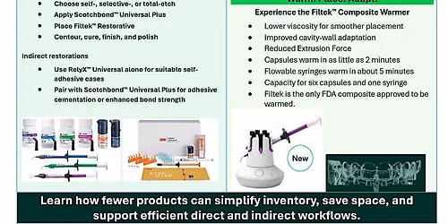 Dinner and Learn with Solventum: Simplify Your Restorative Workflow....