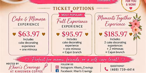 Mother's Day Cake & Brunch Experience