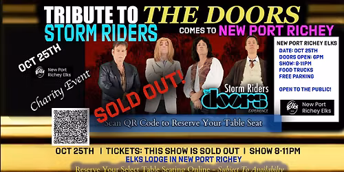 SOLD OUT! The Doors Experience Charity Concert