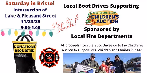 Bristol Boot Drive for the Greater Lakes Region Children's Auctioin