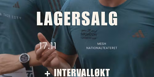 Lagersalg og intervall\u00f8kt med Oslo Maraton!