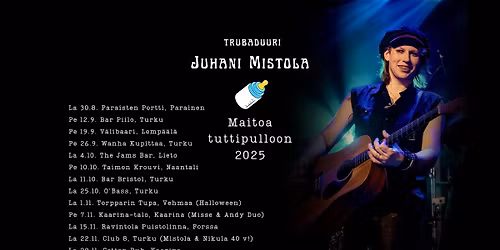 Juhani Mistola (soolo) \u2013 Cotton Pub, Kaarina