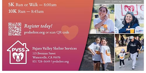 42nd Annual Mother's Day Run & Walk - Benefiting Pajaro Valley Shelter Services