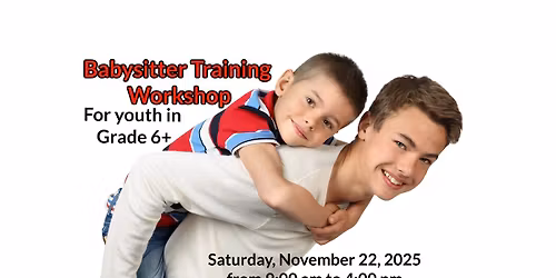 Babysitter Training (Sat Nov 22)