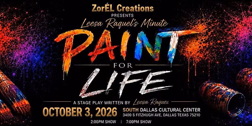 \u201cPaint For Life\u201d The Stage Play
