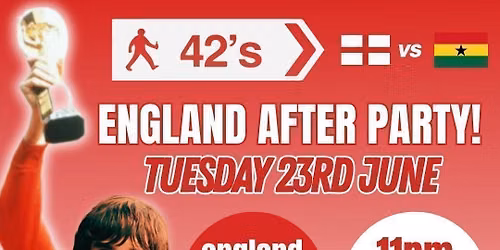 Ruby Tuesday - England After Party!