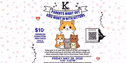 DTNO Parents Night Out Kids Night In With Kittens