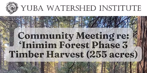 'Inimim Forest Timber Harvest - Community Meeting