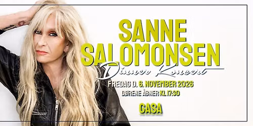 Dinnerkoncert Sanne Salomonsen \/\/ Odense
