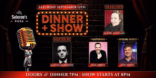 September - 2026! Dinner + A Show - STAND UP COMEDY OAK PARK