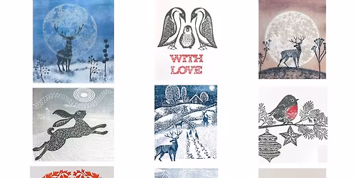 Christmas Card Workshop (Lino effect)