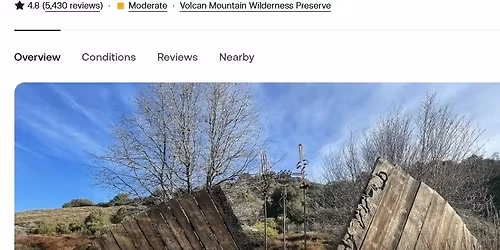 Volcan Mountain Hike, Jullian