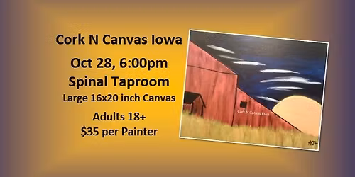 Spinal Taproom -Barn & Moon - Cork N Canvas Iowa