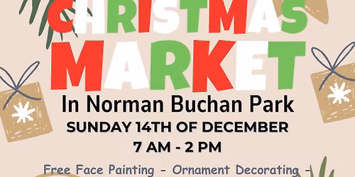 Christmas Market in Norman Buchan Park