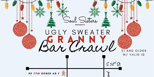 Ugly Sweater Granny Bar Crawl
