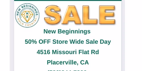 50% OFF STOREWIDE SALE!